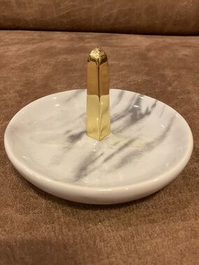 Nate Berkus Marble and Gold Ring Dish